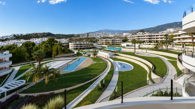 Apartamento de 2 habitaciones en un nuevo complejo residencial en Finestrat — фото 2