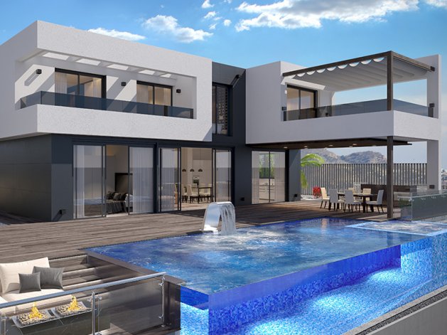 Nueva villa ultramoderna en una zona residencial de lujo en Benidorm a 2 km del mar — фото 1