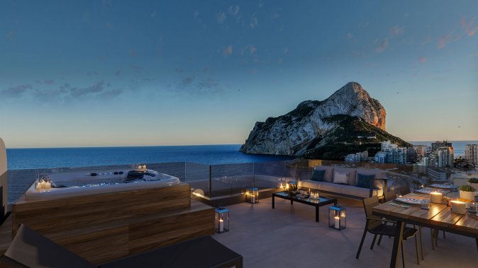 Apartamento de dos dormitorios 2+1 en primera línea en Calpe — фото 4